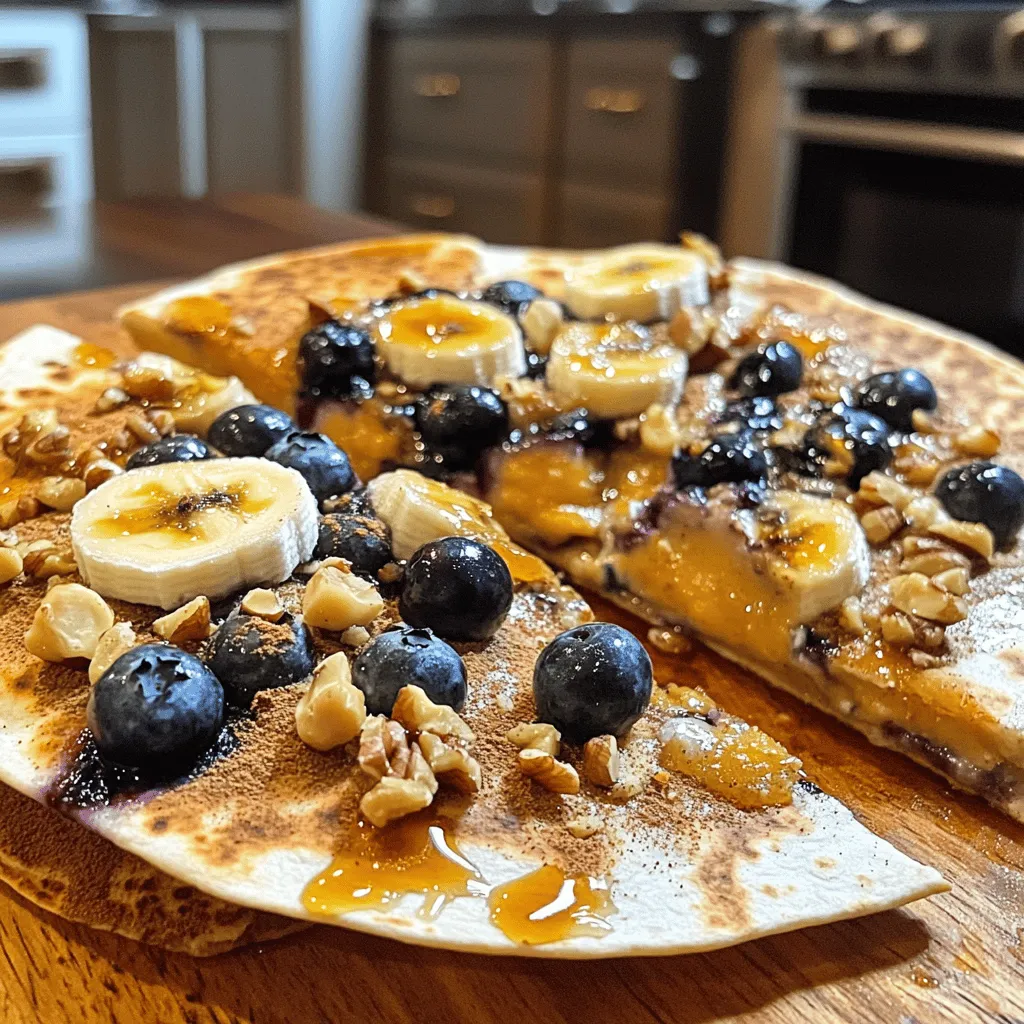 Blueberry Breakfast Quesadilla Tasty Morning Treat