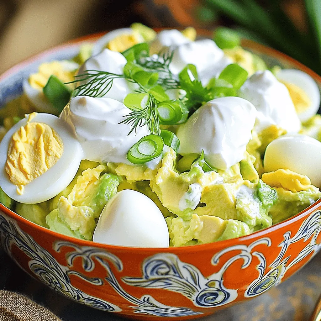 Savory Avocado Egg Salad Quick and Easy Recipe