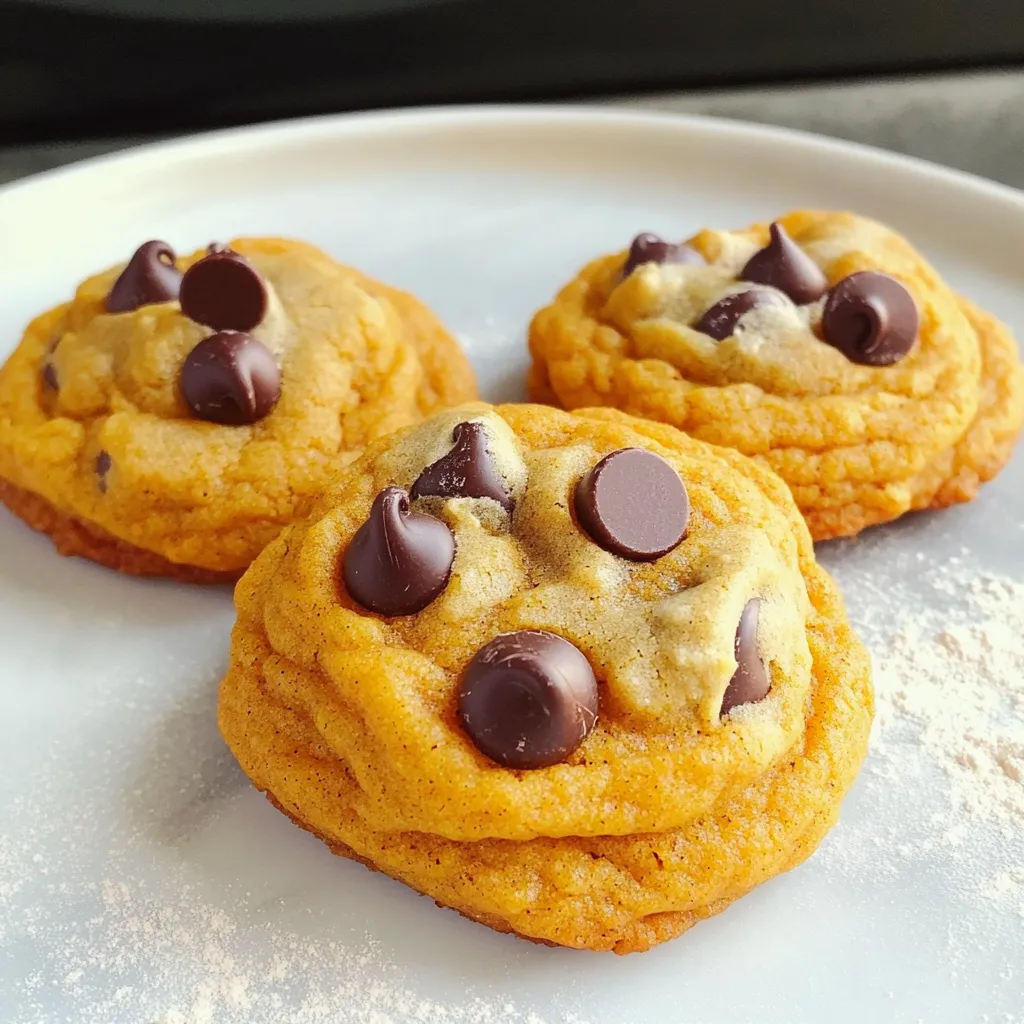 Chocolate Chip Pumpkin Cookies Delightful Fall Treat