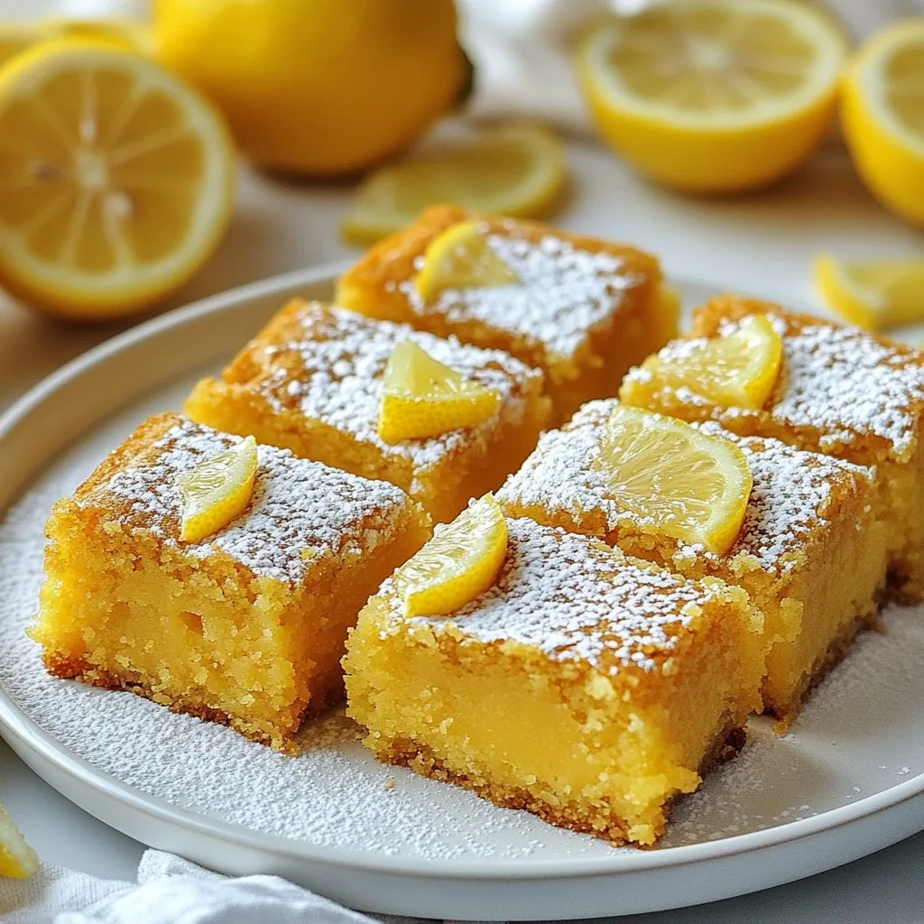 Bright Lemon Brownies Simple and Delicious Recipe
