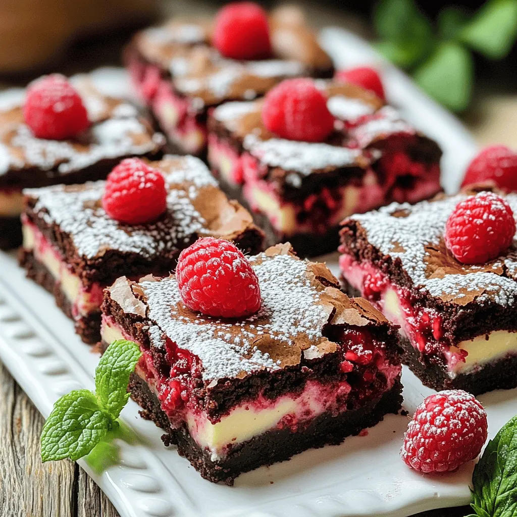 Raspberry Cheesecake Brownies Decadent Dessert Recipe