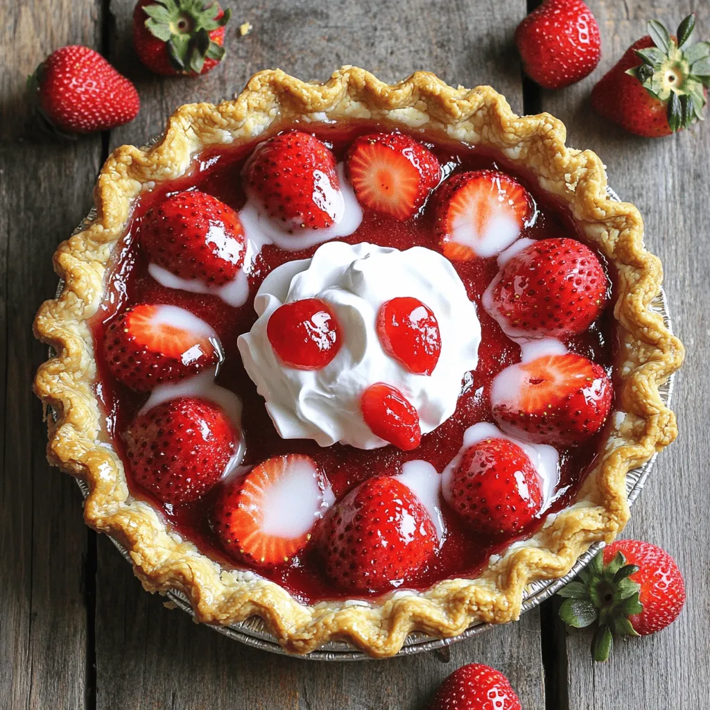 Fresh strawberries are the star of our pie. Use ripe, juicy berries for the best flavor. You need 2 cups of strawberries, hulled and sliced. When picking strawberries, look for bright red color and a sweet scent. Avoid berries that are mushy or have dark spots. Fresh strawberries give the pie its vibrant taste.