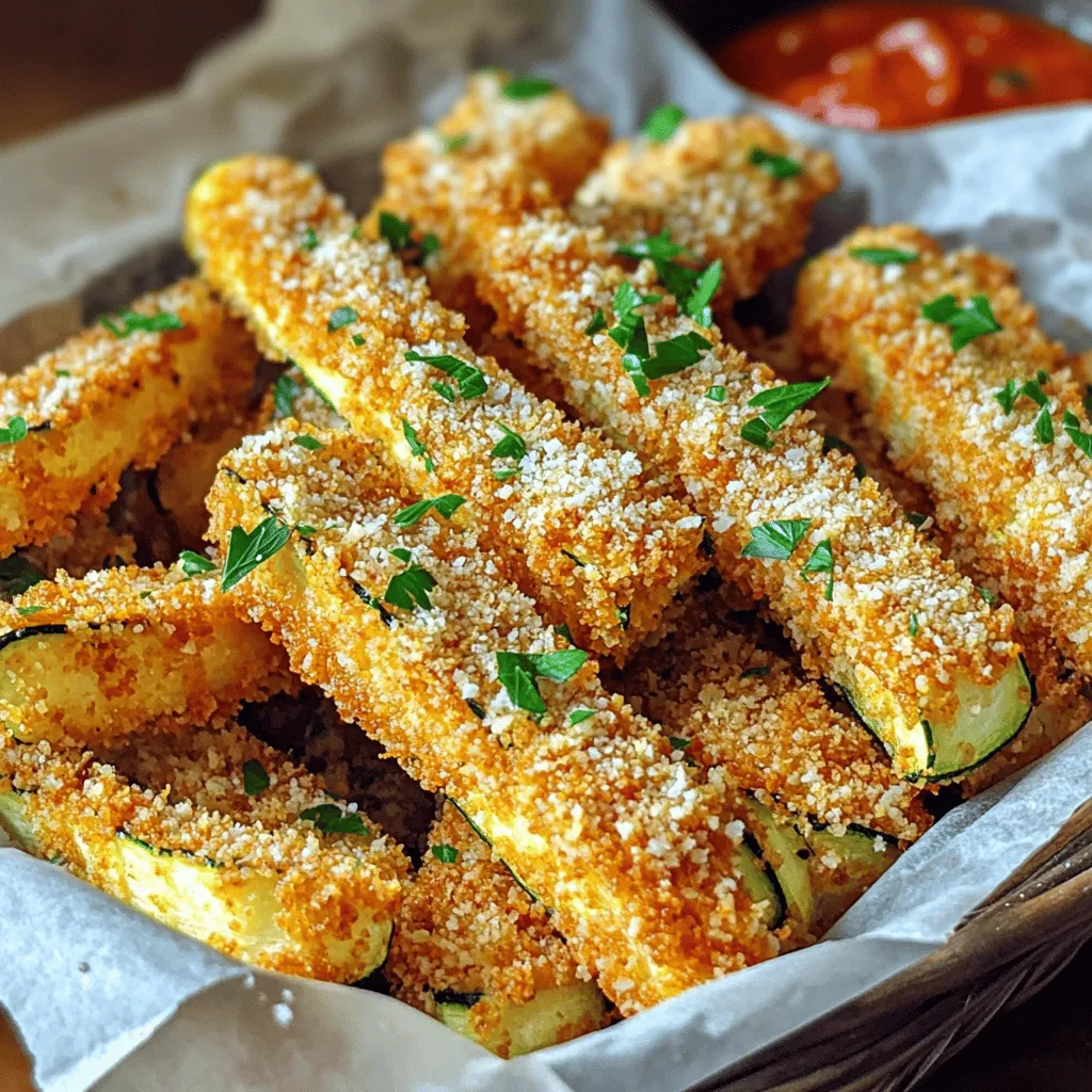 Baked Parmesan Zucchini Fries Crispy and Flavorful Snack