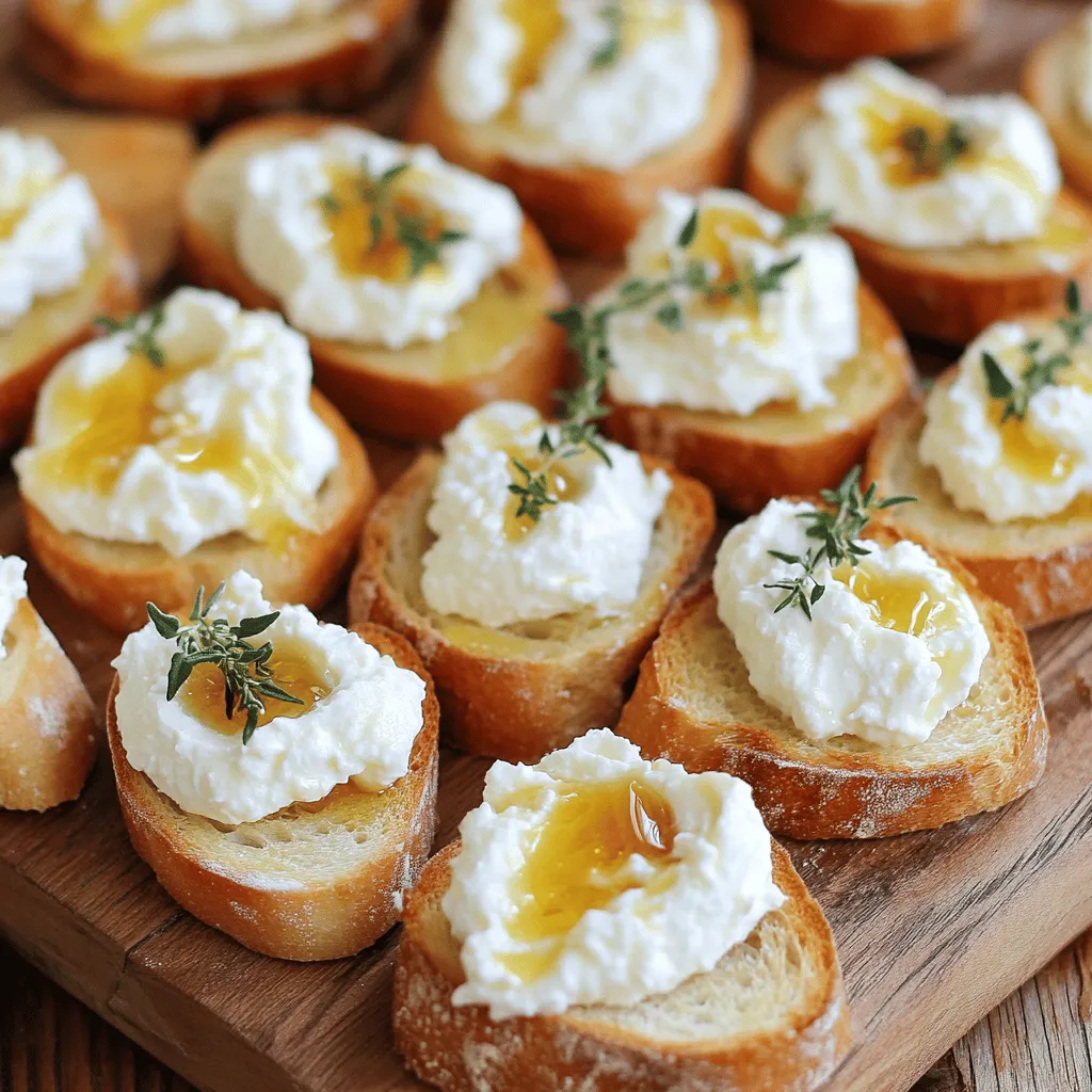 Whipped Feta Crostini with Hot Honey Delight