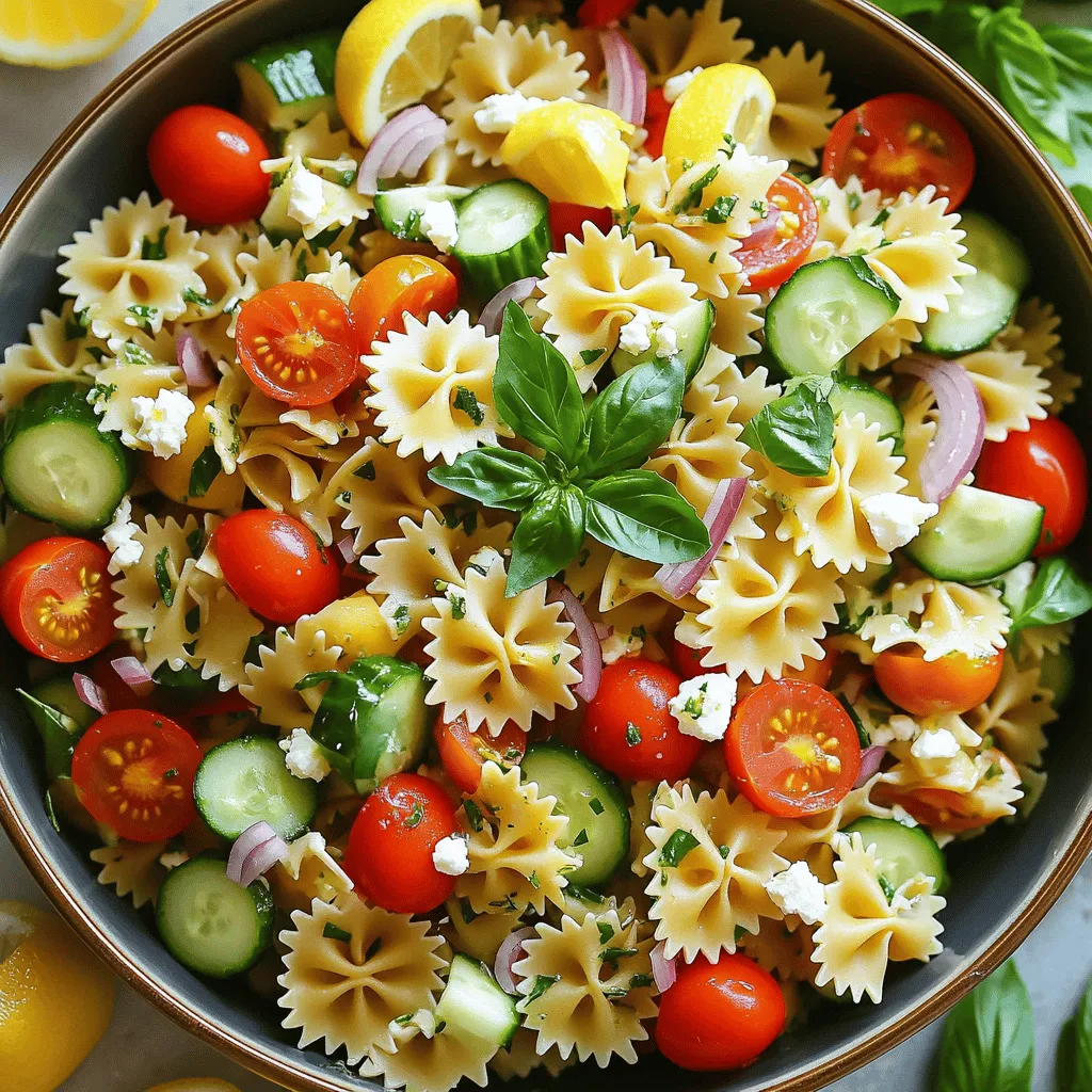 Lemon Basil Pasta Salad Fresh and Flavorful Delight