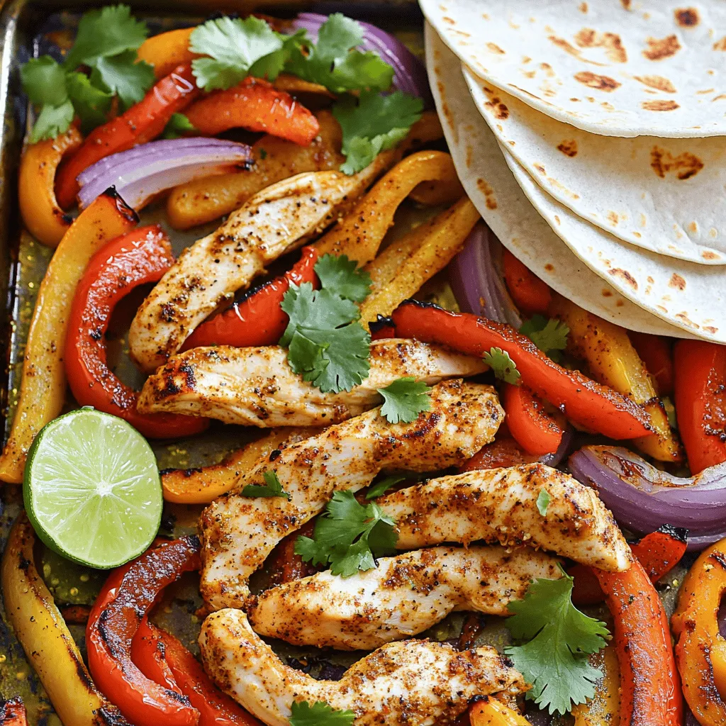 Sheet pan chicken fajitas are a simple and tasty dish. They combine chicken, peppers, and onions with spices. You cook everything on one pan, making cleanup easy. This method saves time and effort.