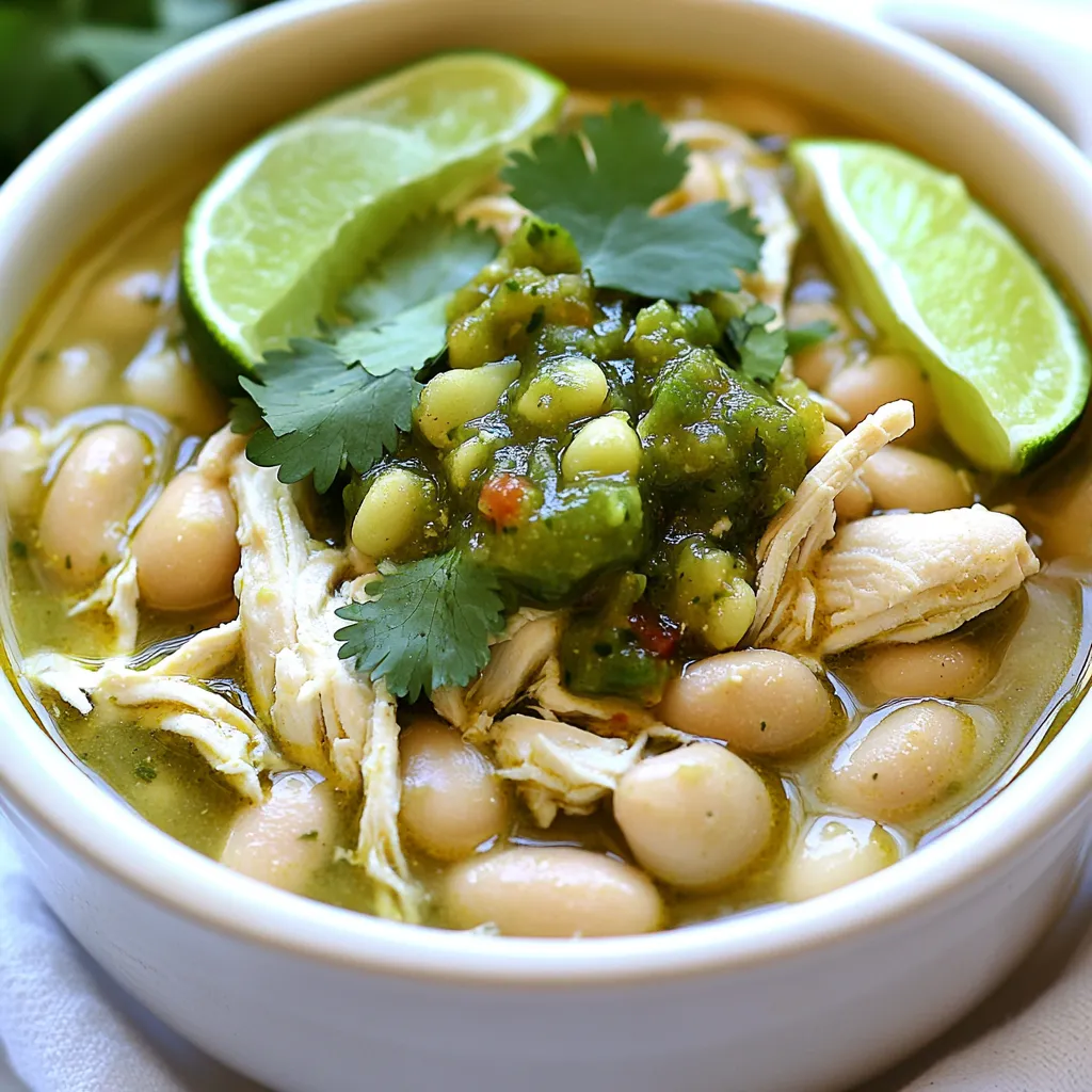 Slow Cooker White Chicken Chili Verde Delight