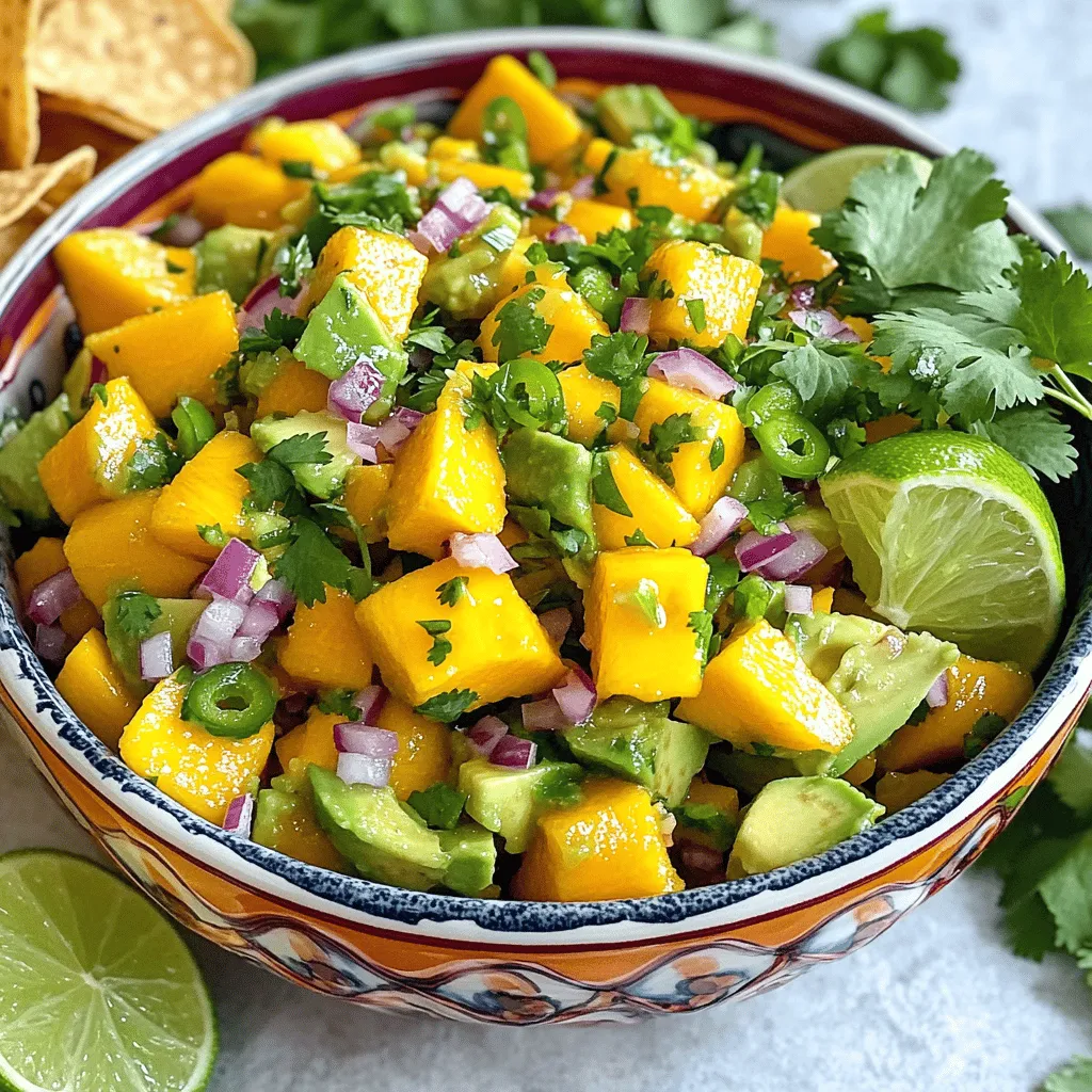 Mango Avocado Salsa Flavorful and Fresh Delight