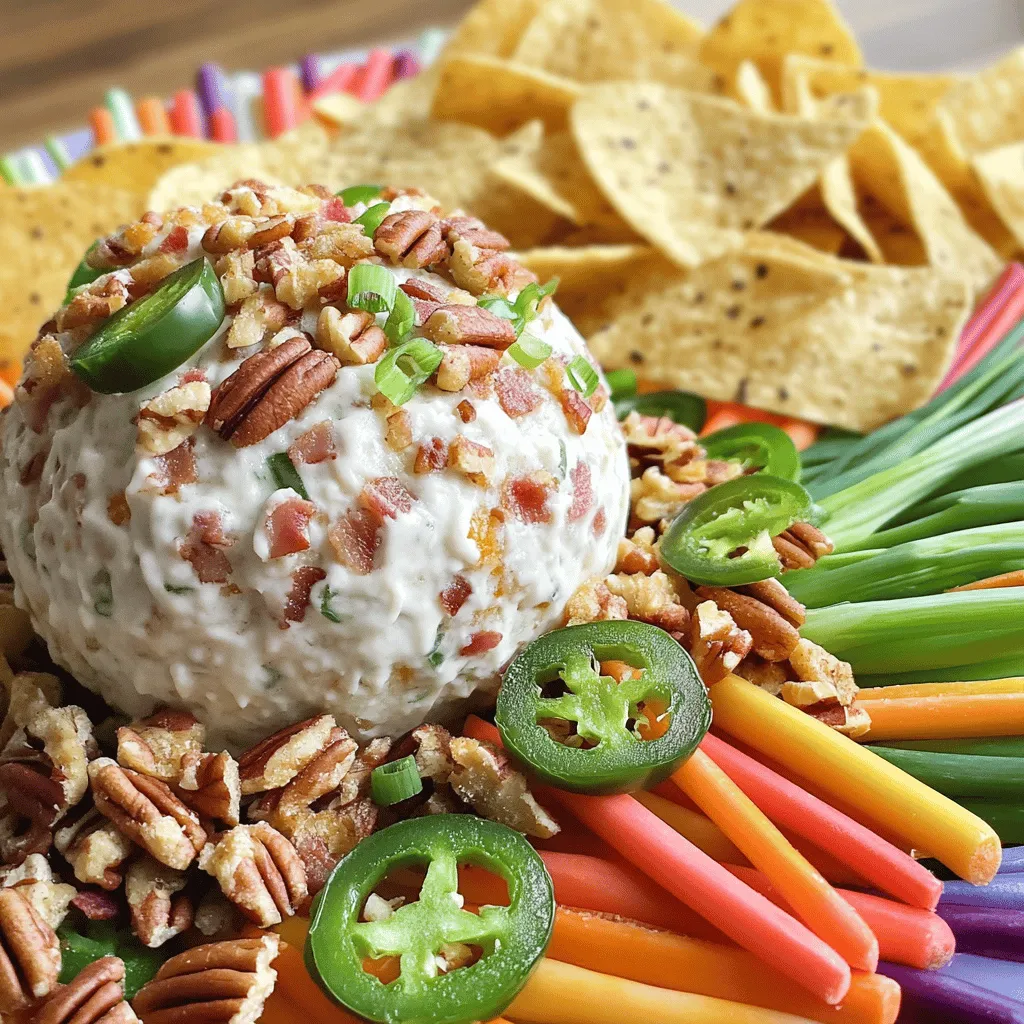 Bacon Ranch Jalapeno Cheeseball Easy Flavorful Treat