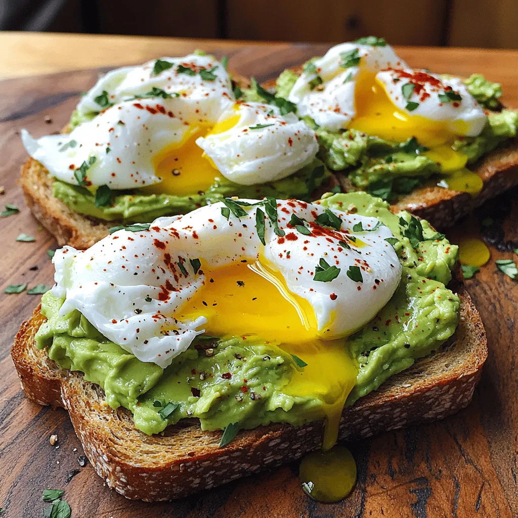 Avocado Toast with Poached Egg Tasty Breakfast Recipe