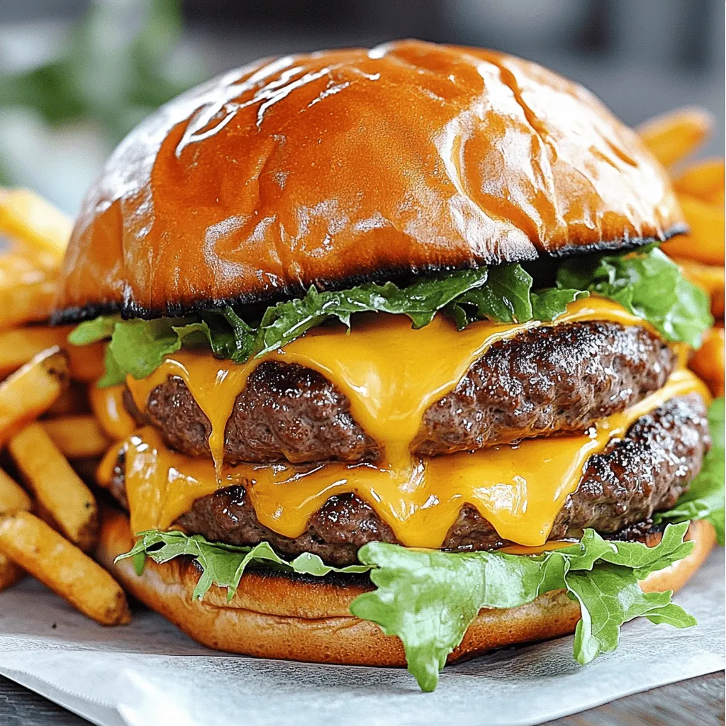 Double Cheesy Smash Burger with Special New York Sauce