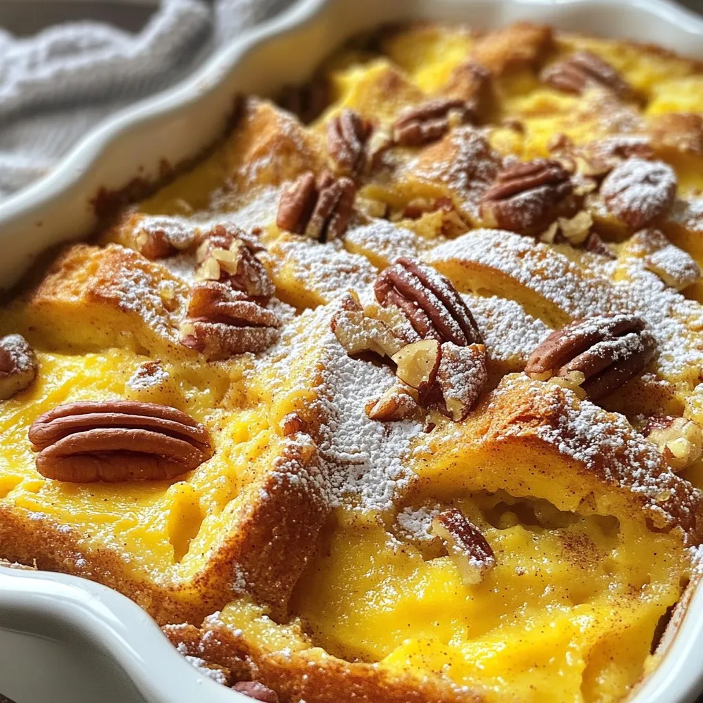 Pumpkin Cinnamon Bread Pudding Delightful and Simple