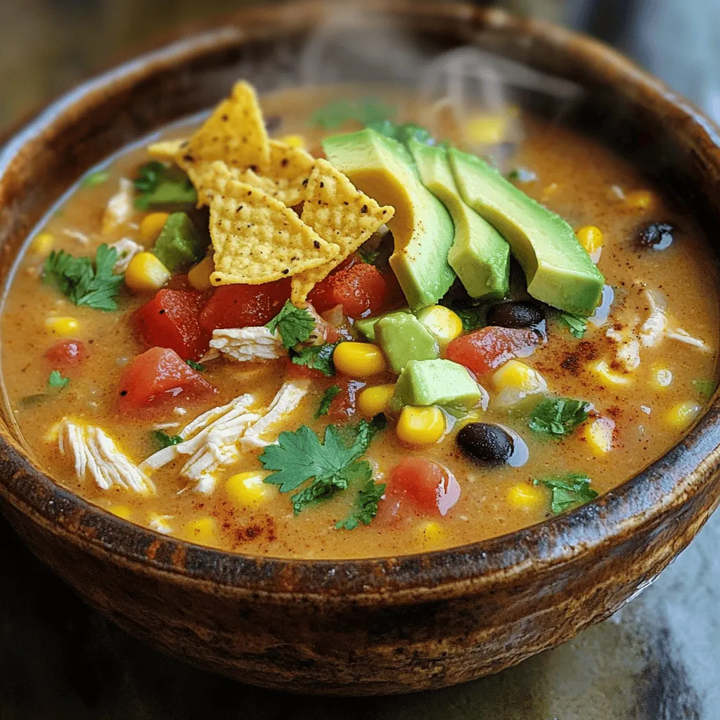Creamy Chicken Tortilla Soup Simple and Flavorful Dish
