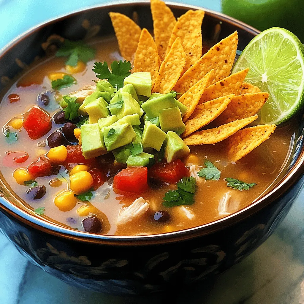 To make an authentic chicken tortilla soup, you need a few key ingredients. These items create a rich and tasty broth that warms you up.