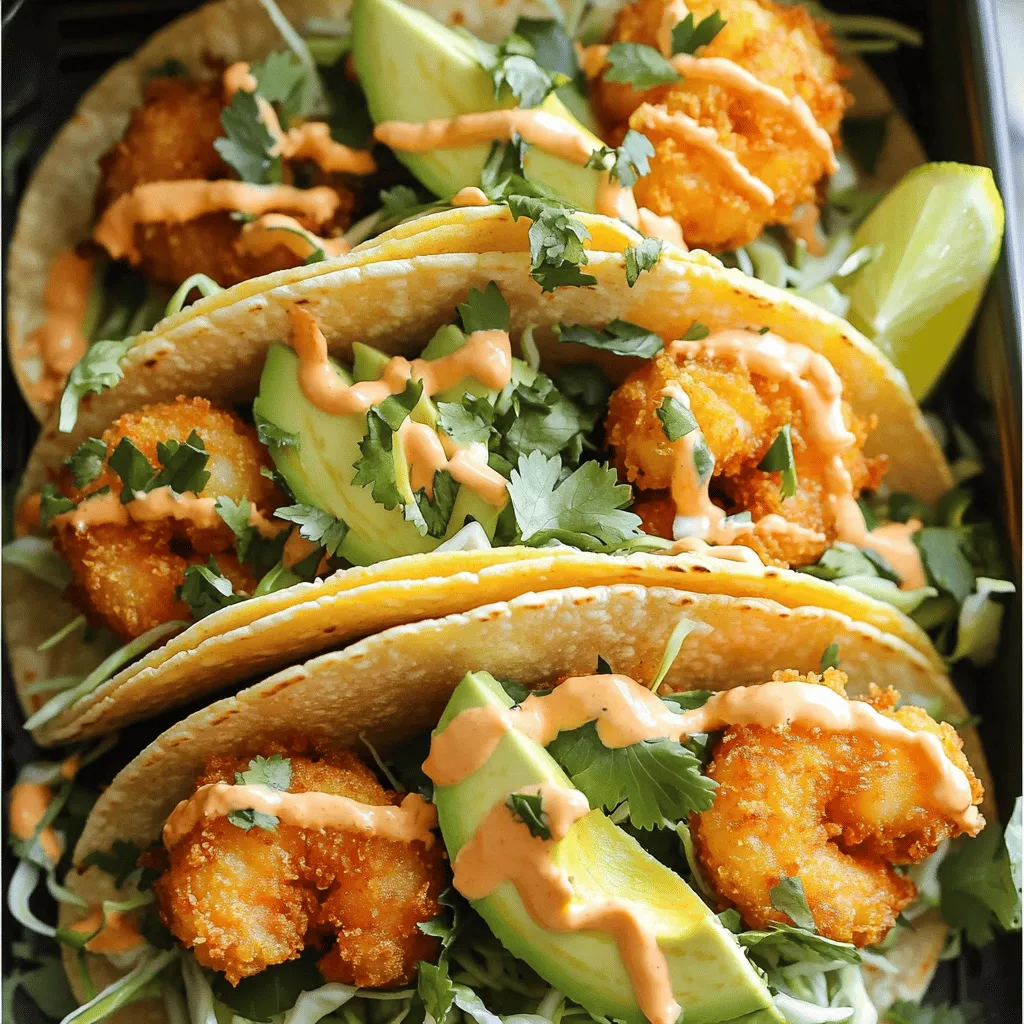 Air Fryer Bang Bang Shrimp Tacos Flavorful Delight
