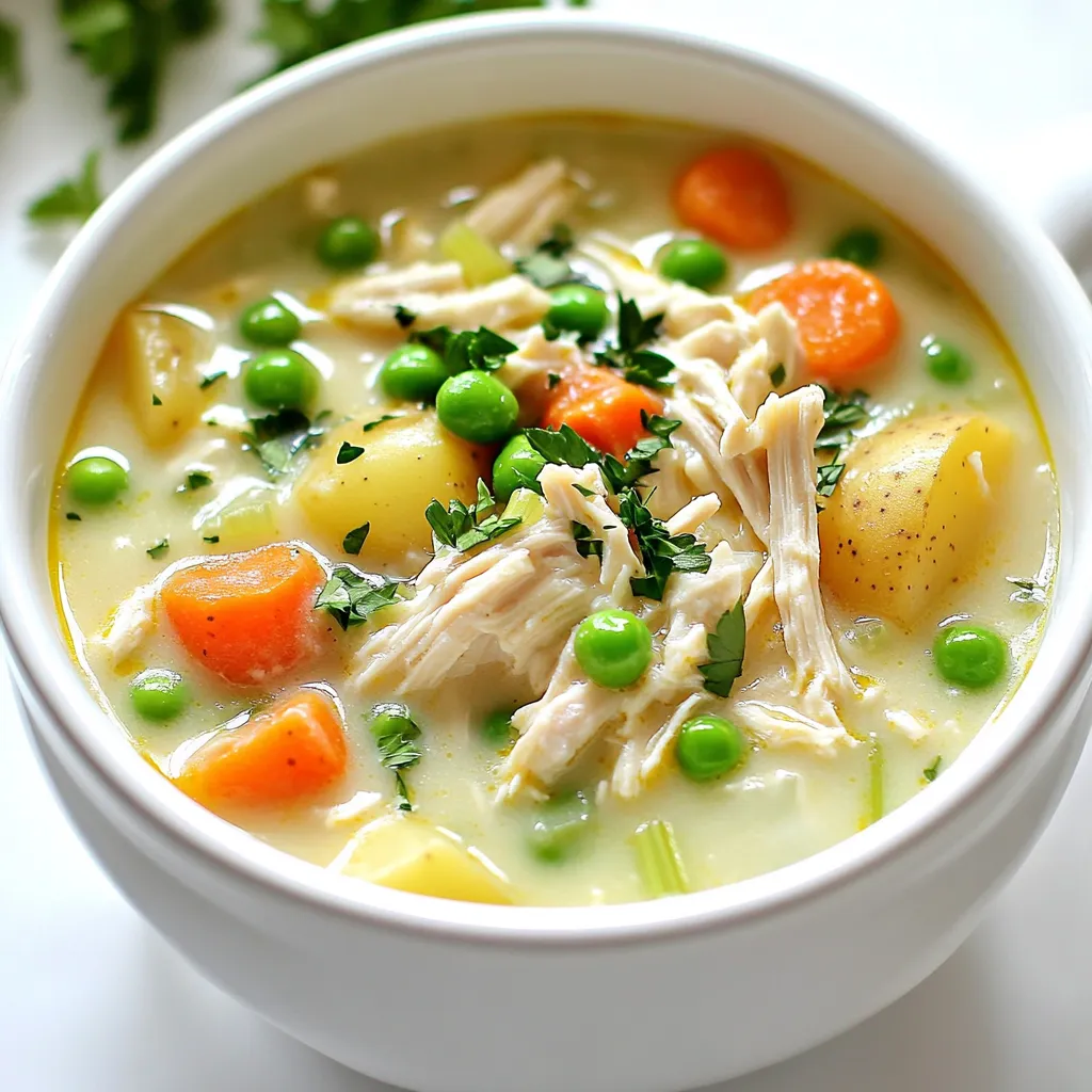 Slow Cooker Chicken Pot Pie Soup Comforting and Easy