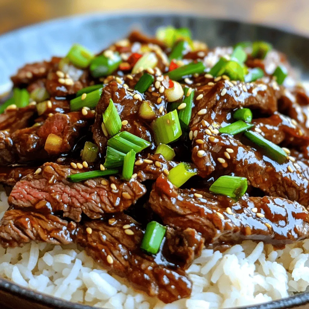 Mongolian Beef Stir Fry Flavorful Beef and Veggie Meal