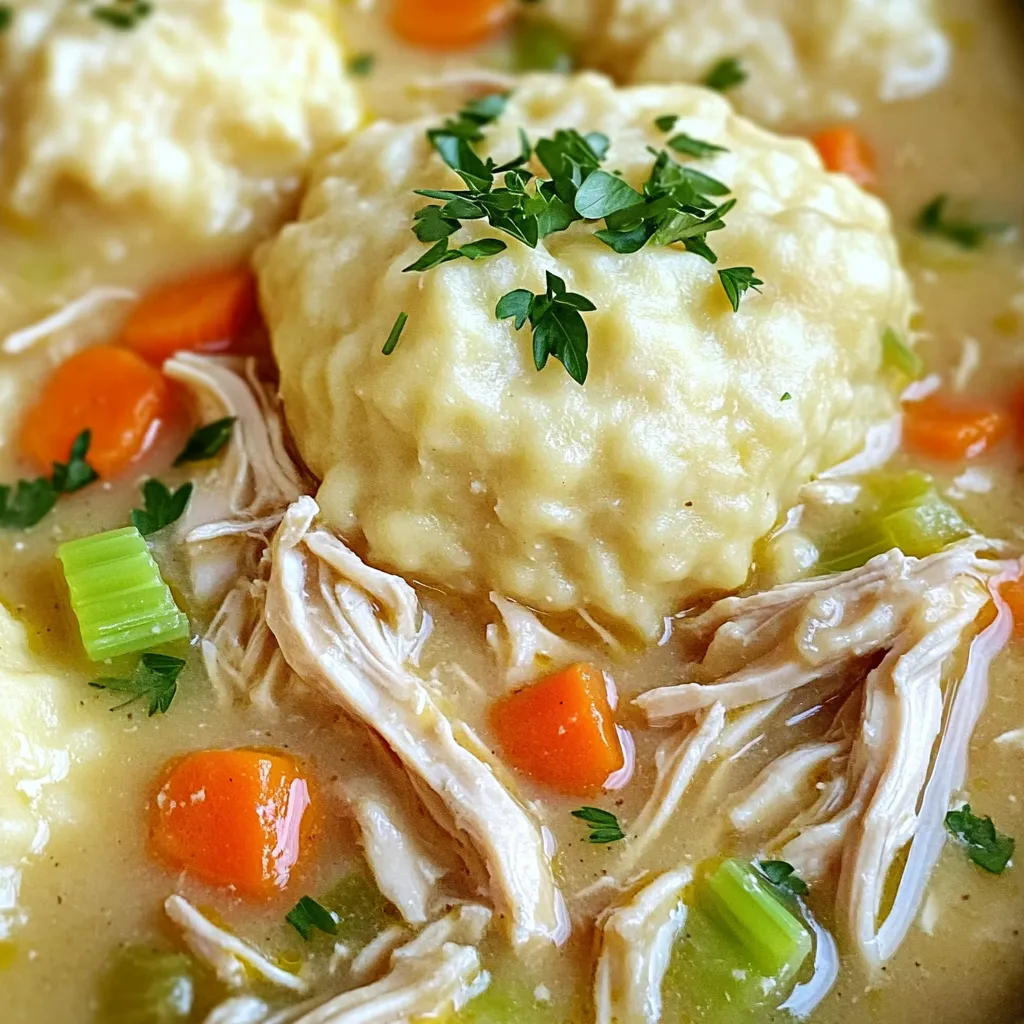 Savory Slow Cooker Chicken &#038; Dumplings Comfort Meal