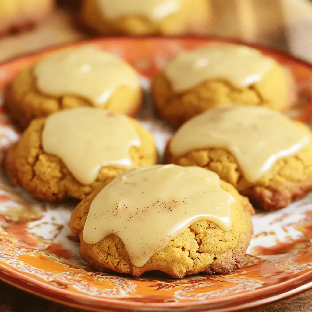 Chewy Pumpkin Cookies with Maple Icing Delight