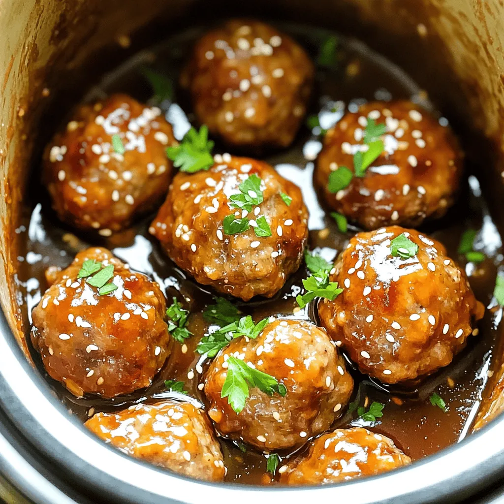 Slow Cooker Honey Garlic Meatballs Juicy and Easy Dish