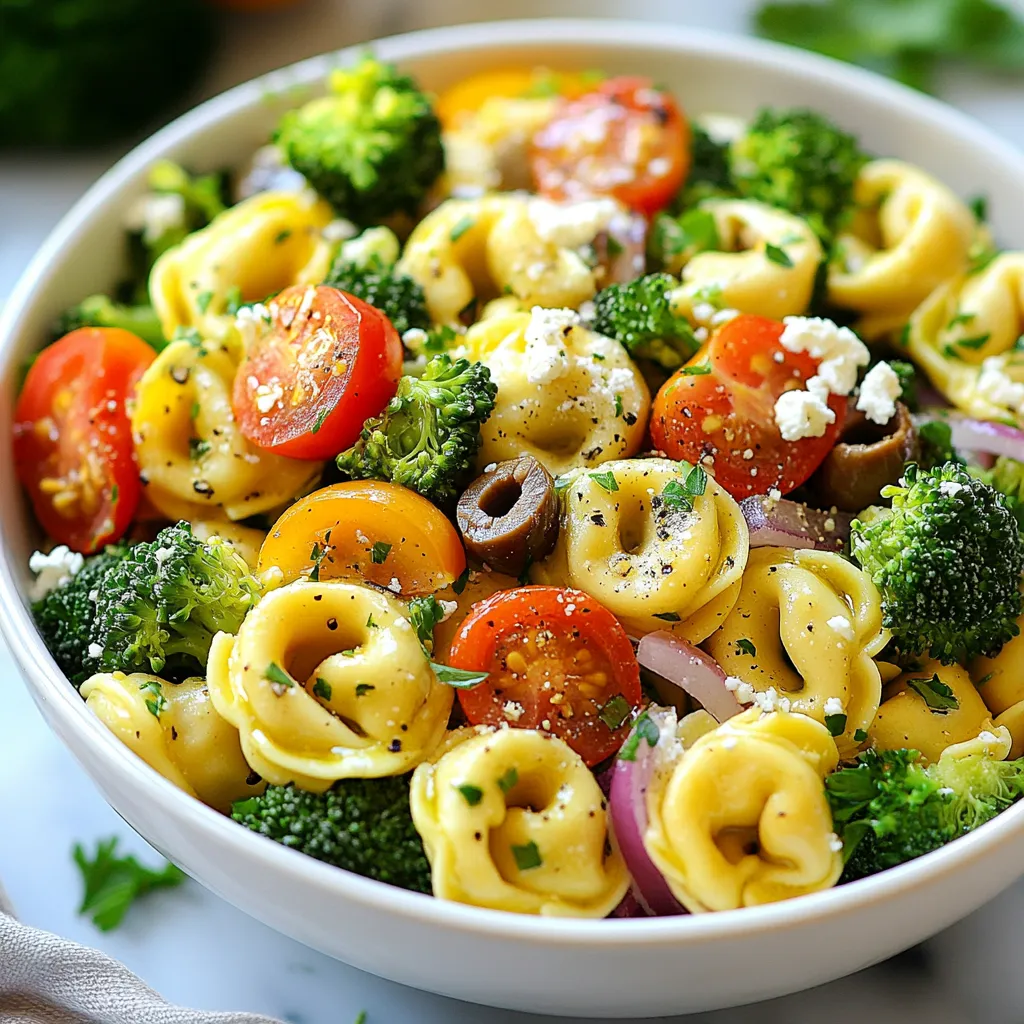 Broccoli Tortellini Salad Fresh and Flavorful Dish