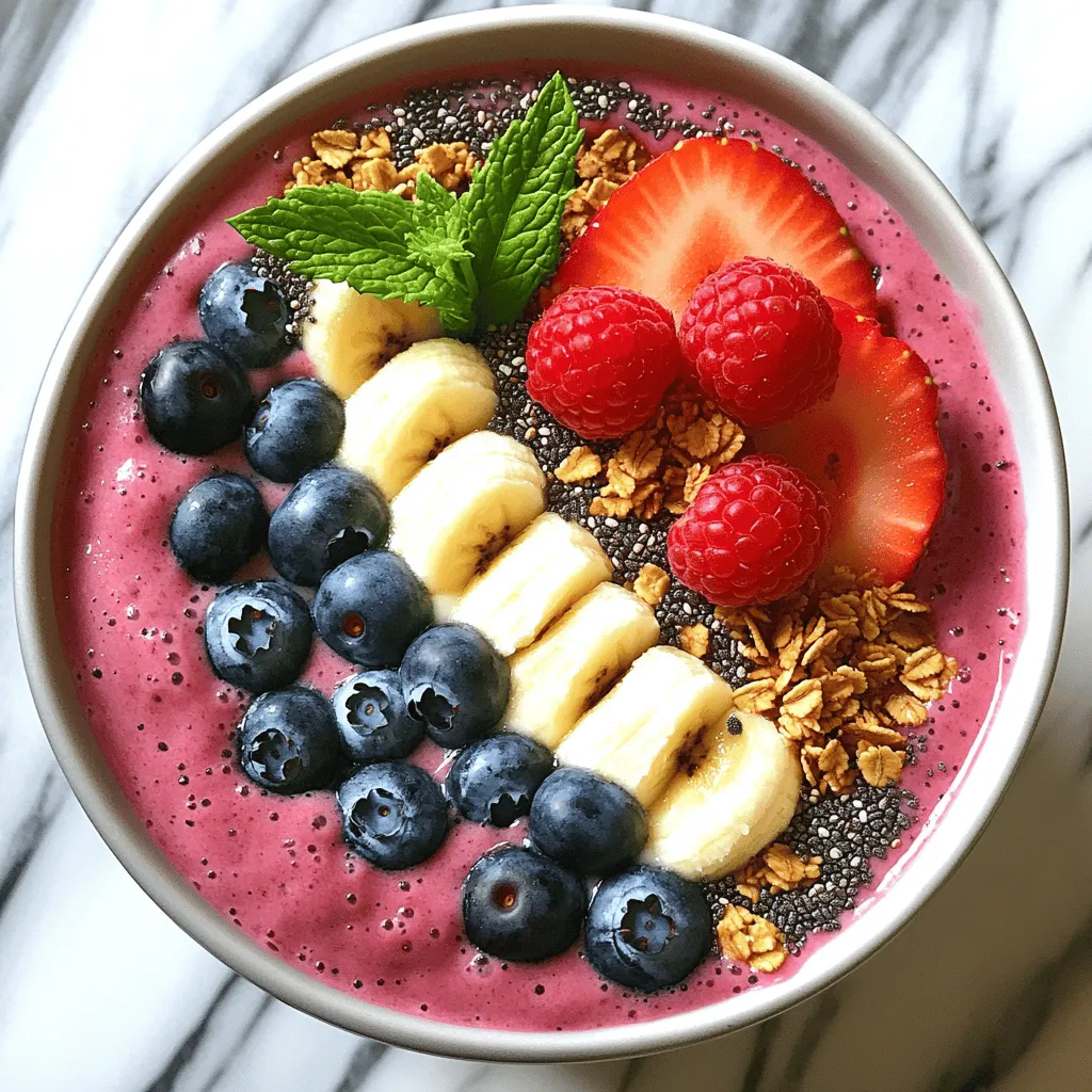 Berry Smoothie Bowl Fresh and Flavorful Delight