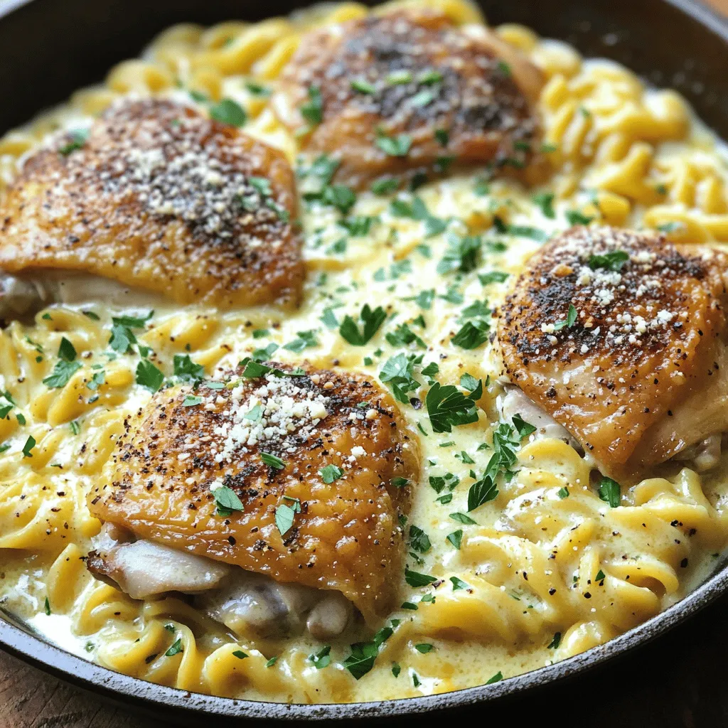 One-Pan Chicken with Buttered Noodles Quick Dinner