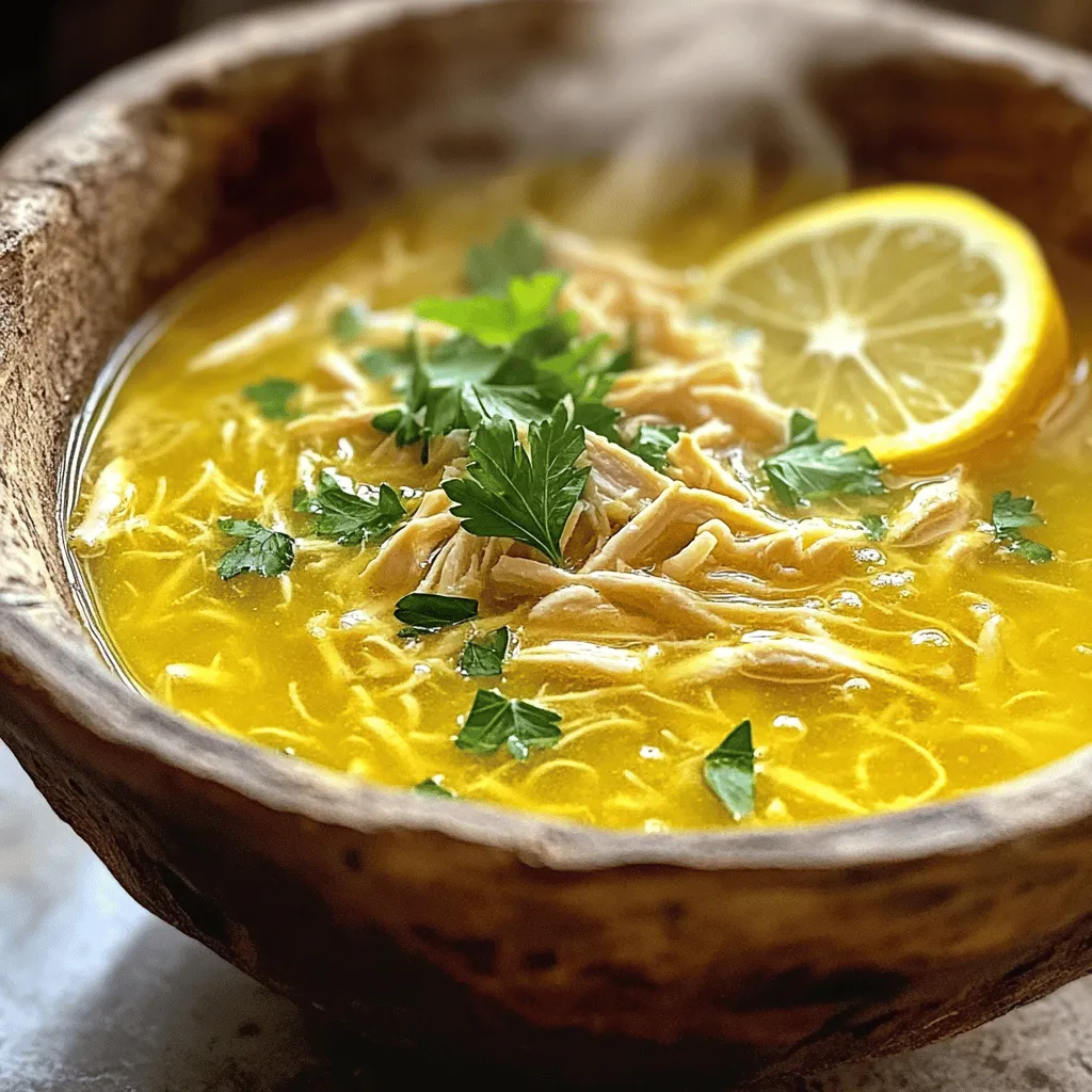 Chicken Lemon Rice Soup Simple and Healthy Recipe