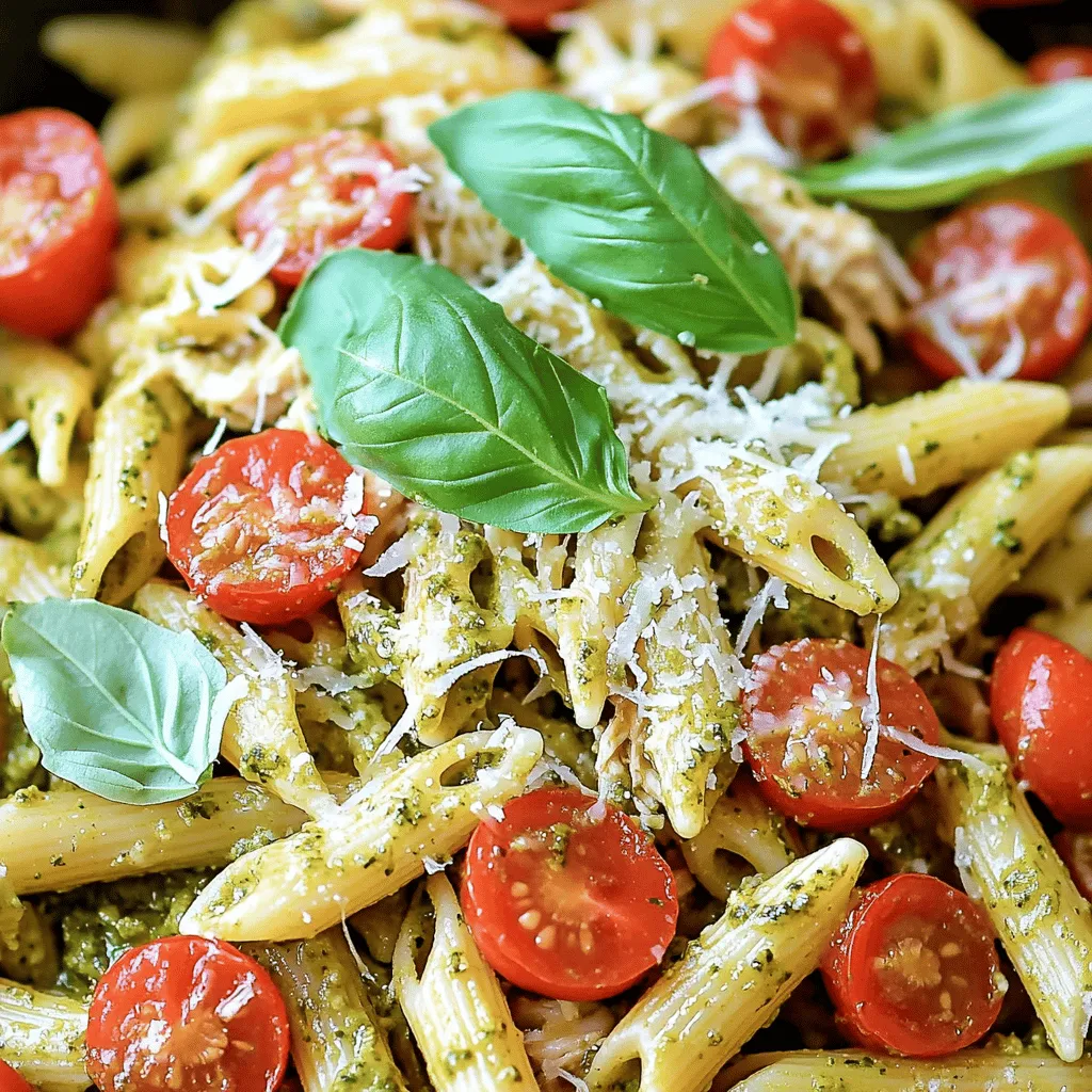 Pesto Slow Cooker Chicken Pasta Recipe