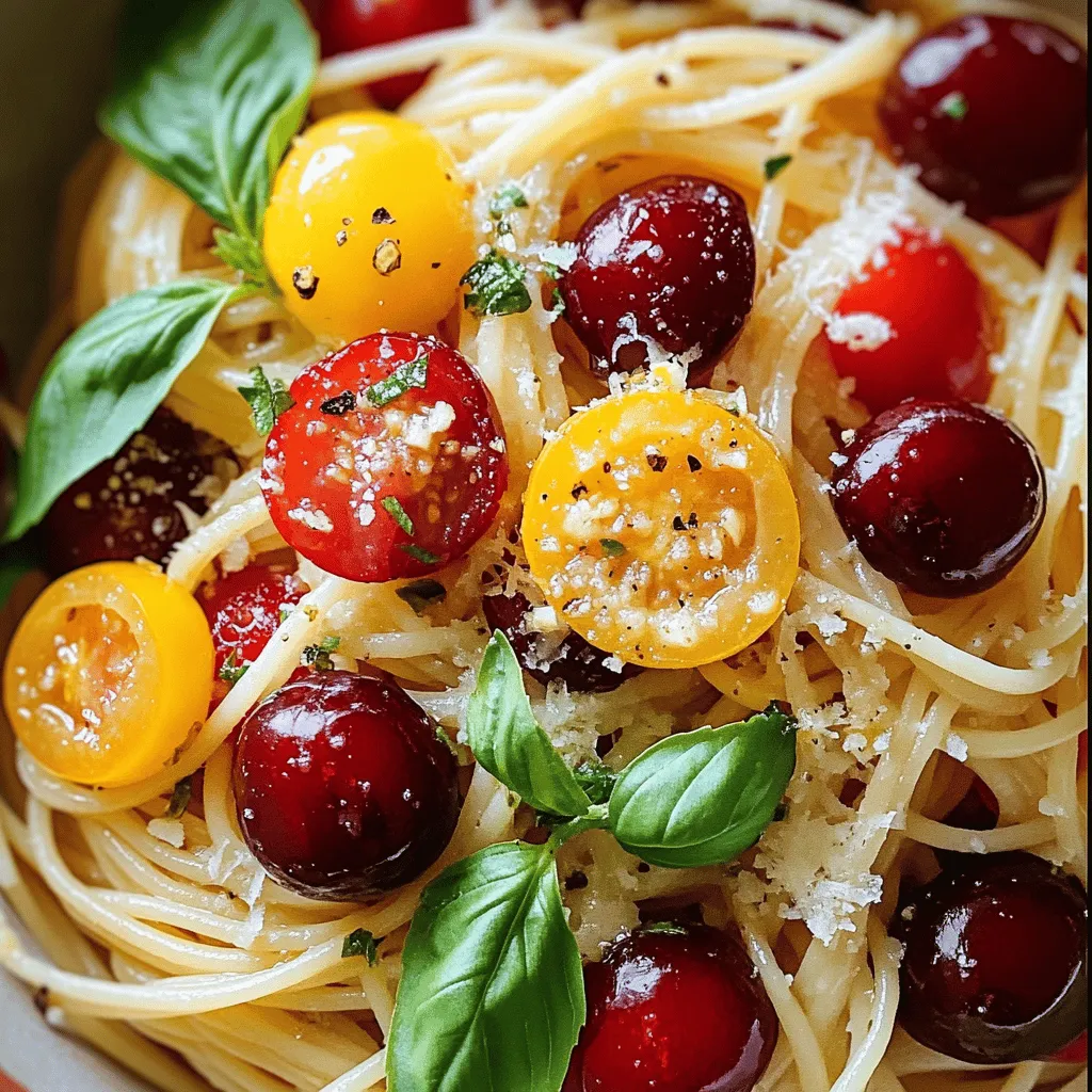 Summer Cherry Spaghetti Tasty and Fresh Pasta Delight