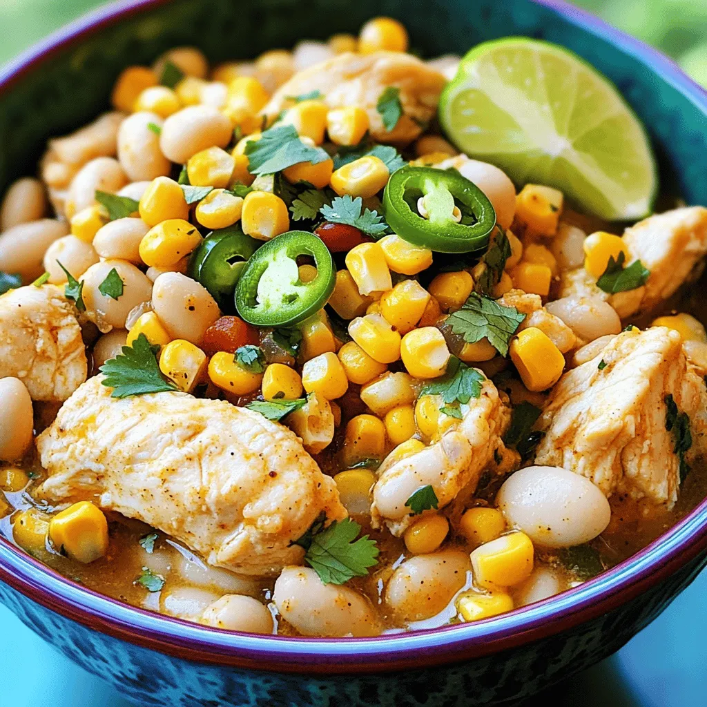 Mexican Street Corn White Chicken Chili Comfort Dish
