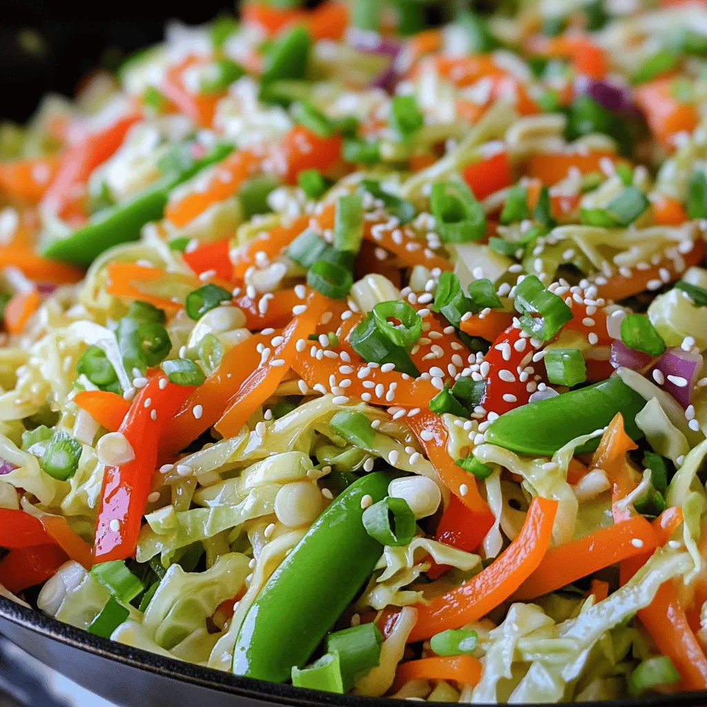 Asian Cabbage Stir Fry Tasty and Healthy Dish