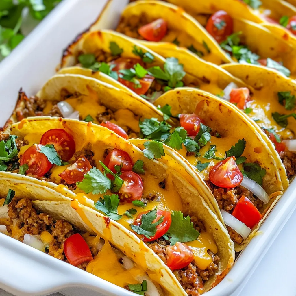 Oven Baked Cheesy Tacos Flavorful and Easy Recipe