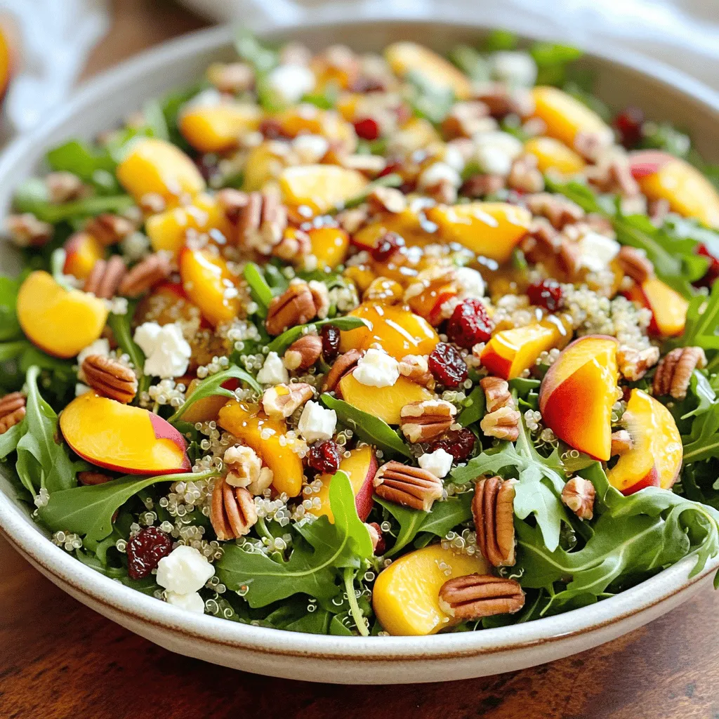 Millionaire Peach Salad Fresh and Flavorful Delight