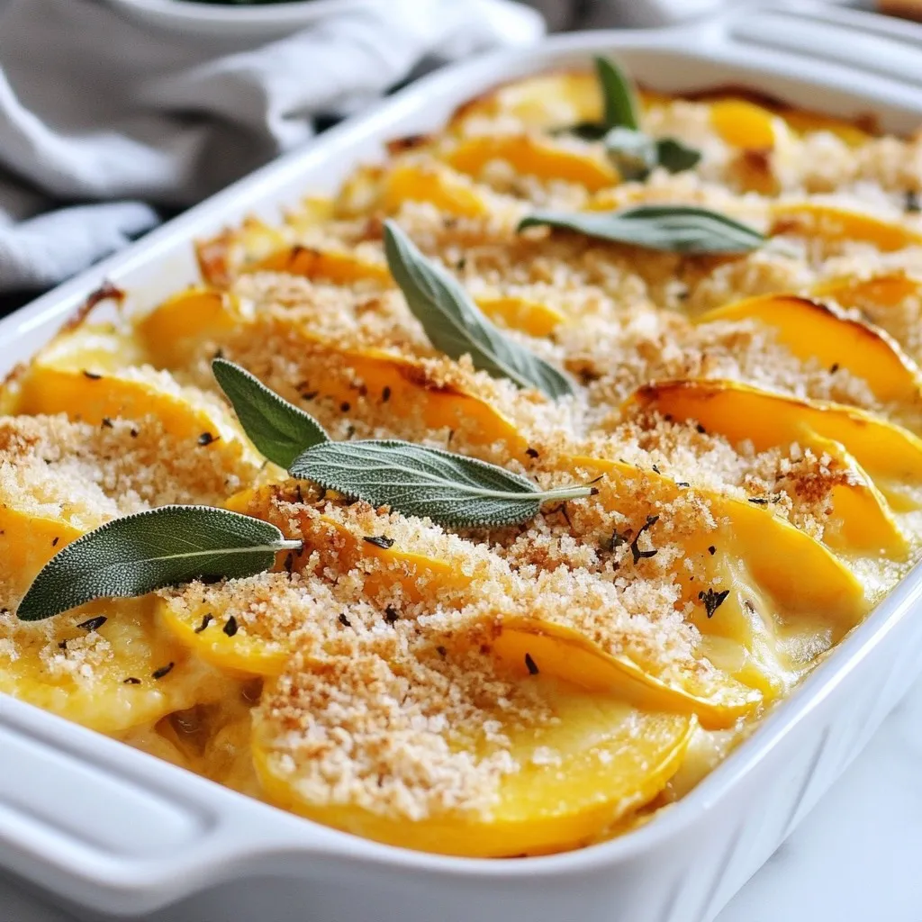 Butternut Squash Sage Gratin Flavorful Holiday Dish