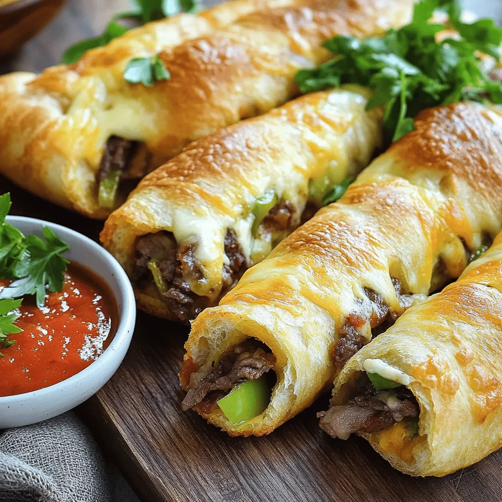 Philly Cheesesteak stuffed cheesy breadsticks bring a fun twist to a classic dish. They combine the rich, savory flavors of a Philly cheesesteak with the gooey goodness of cheesy breadsticks. You might wonder, what makes these breadsticks unique? These breadsticks stand out because they are filled with tender beef, melted cheese, and fresh veggies. Each bite offers a burst of flavor, making them a real treat.