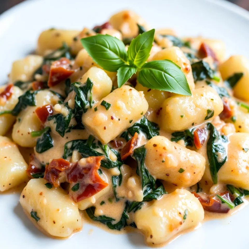 Creamy Sun Dried Tomato Gnocchi Delightful Dish