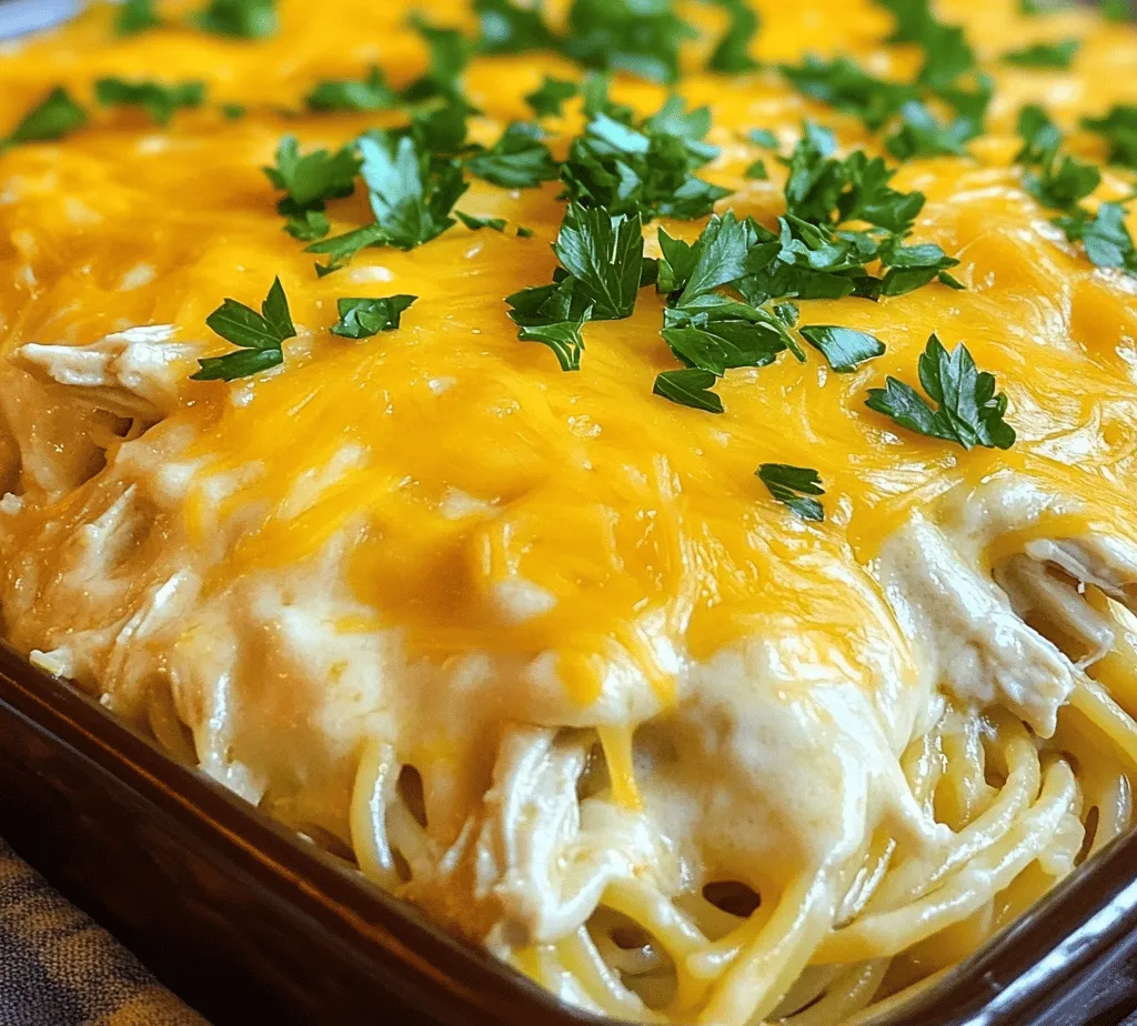 To create the ultimate Cheesy Chicken Spaghetti Delight, it