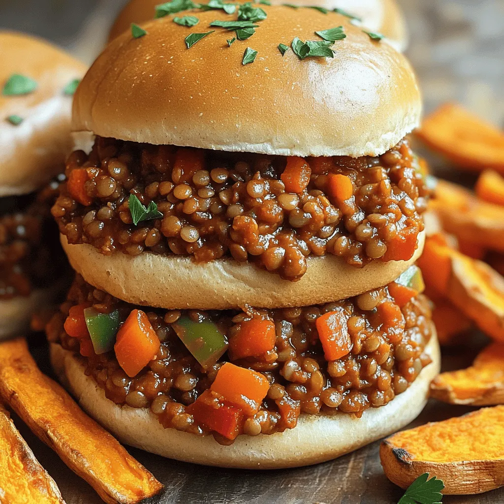 Vegan Lentil Sloppy Joes Flavorful and Easy Meal