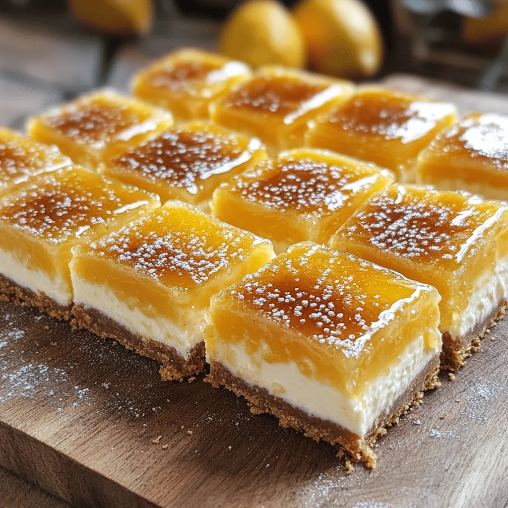 Crème Brûlée Cheesecake Bars Deliciously Smooth Delight