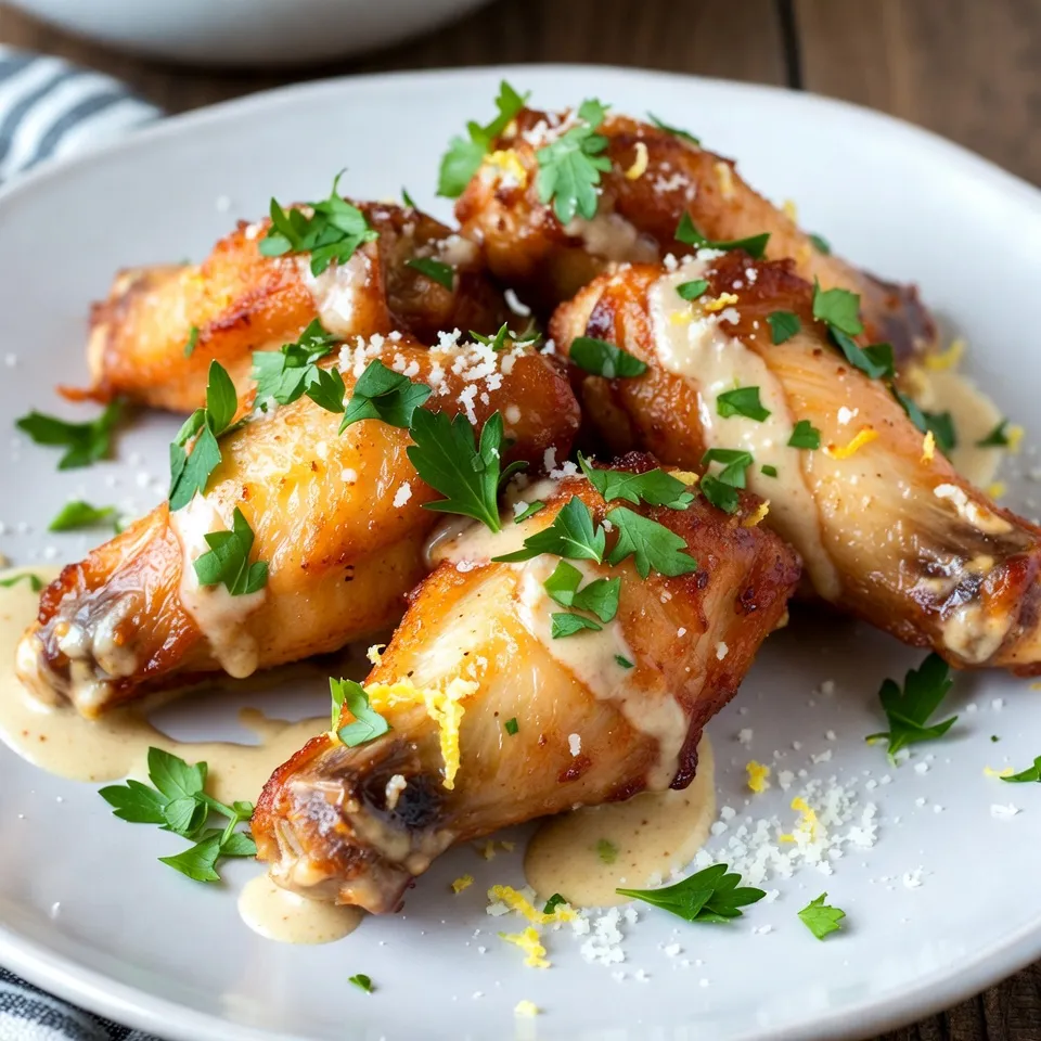 Air Fryer Garlic Parmesan Wings Crispy and Flavorful Dish
