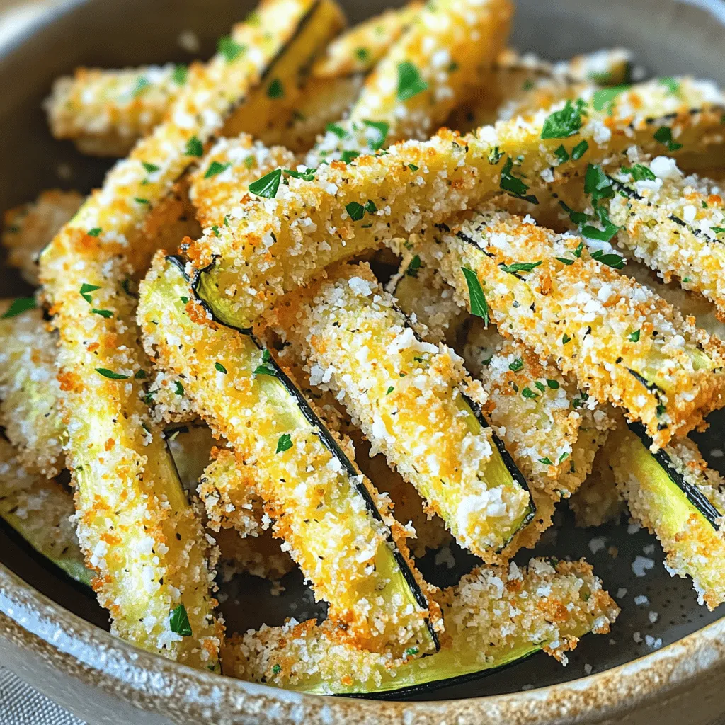Air Fryer Garlic Parmesan Zucchini Fries Crunchy Treat