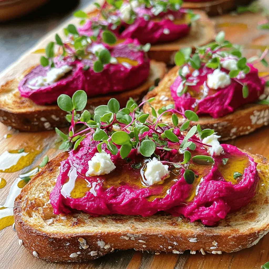 Here’s the complete list of ingredients you’ll need for High Protein Whipped Beetroot on Toast: