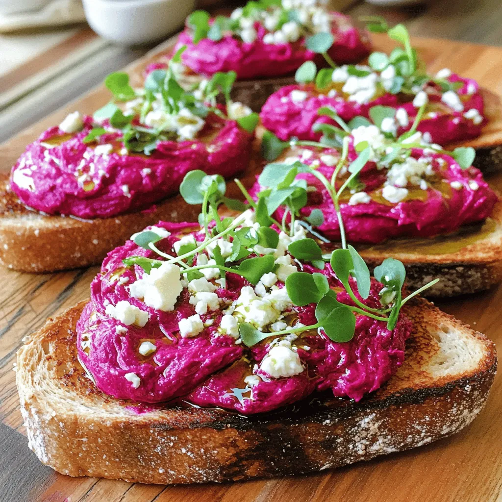 High Protein Whipped Beetroot On Toast Delight