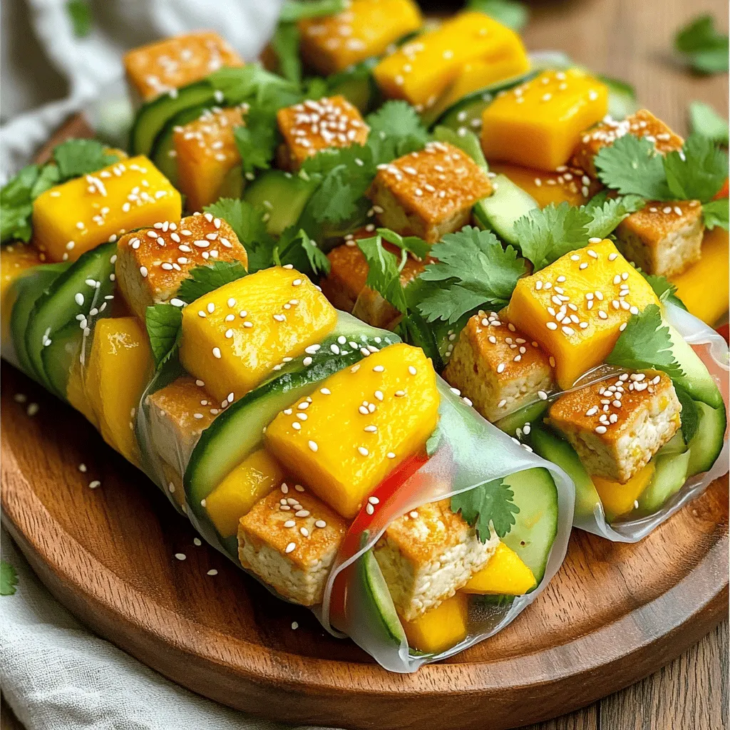 Crispy Tofu &#038; Fresh Mango Wraps Flavorful and Easy Meal