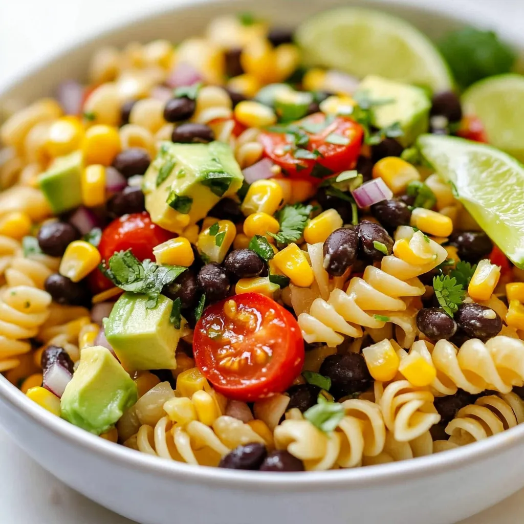 Black Bean Corn Pasta Salad Fresh and Flavorful Dish