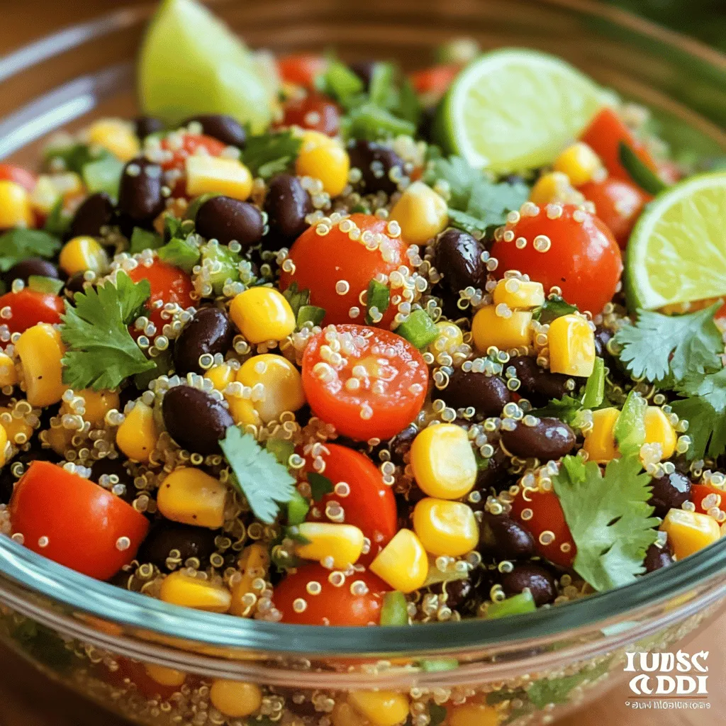 Zesty Quinoa Black Bean Salad Fresh and Healthy Dish