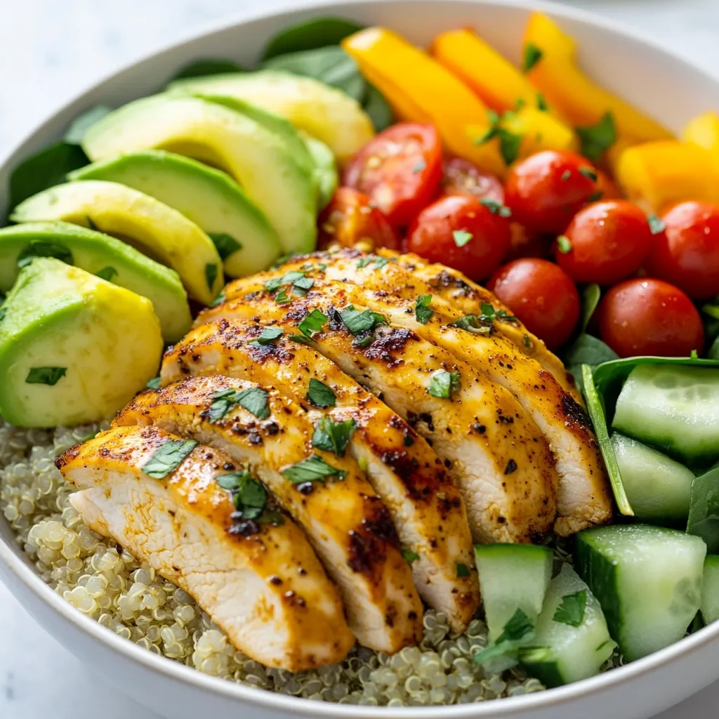 Healthy Chicken Power Bowl Nutrient-Packed Meal