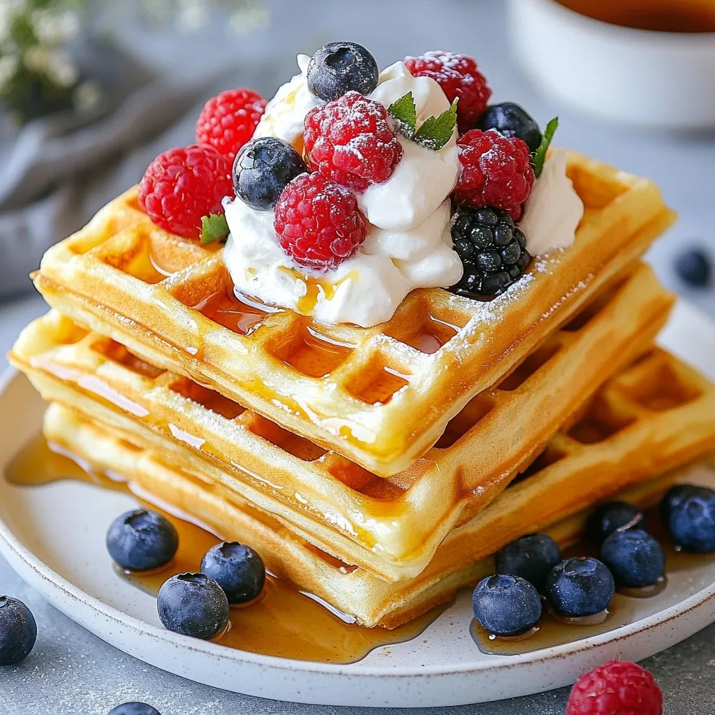 Fluffy Belgian Waffles Delightful and Easy Recipe