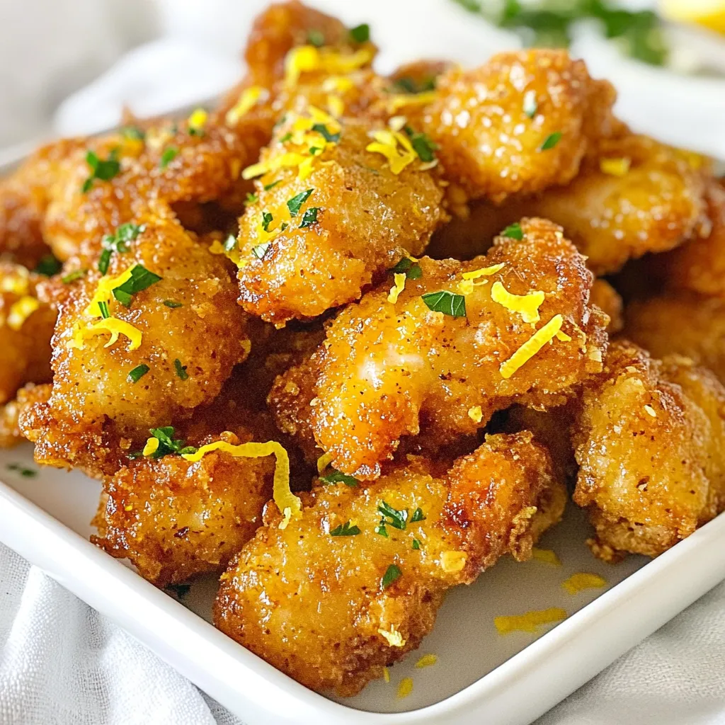 Lemon Pepper Chicken Bites Crispy and Flavorful Treat